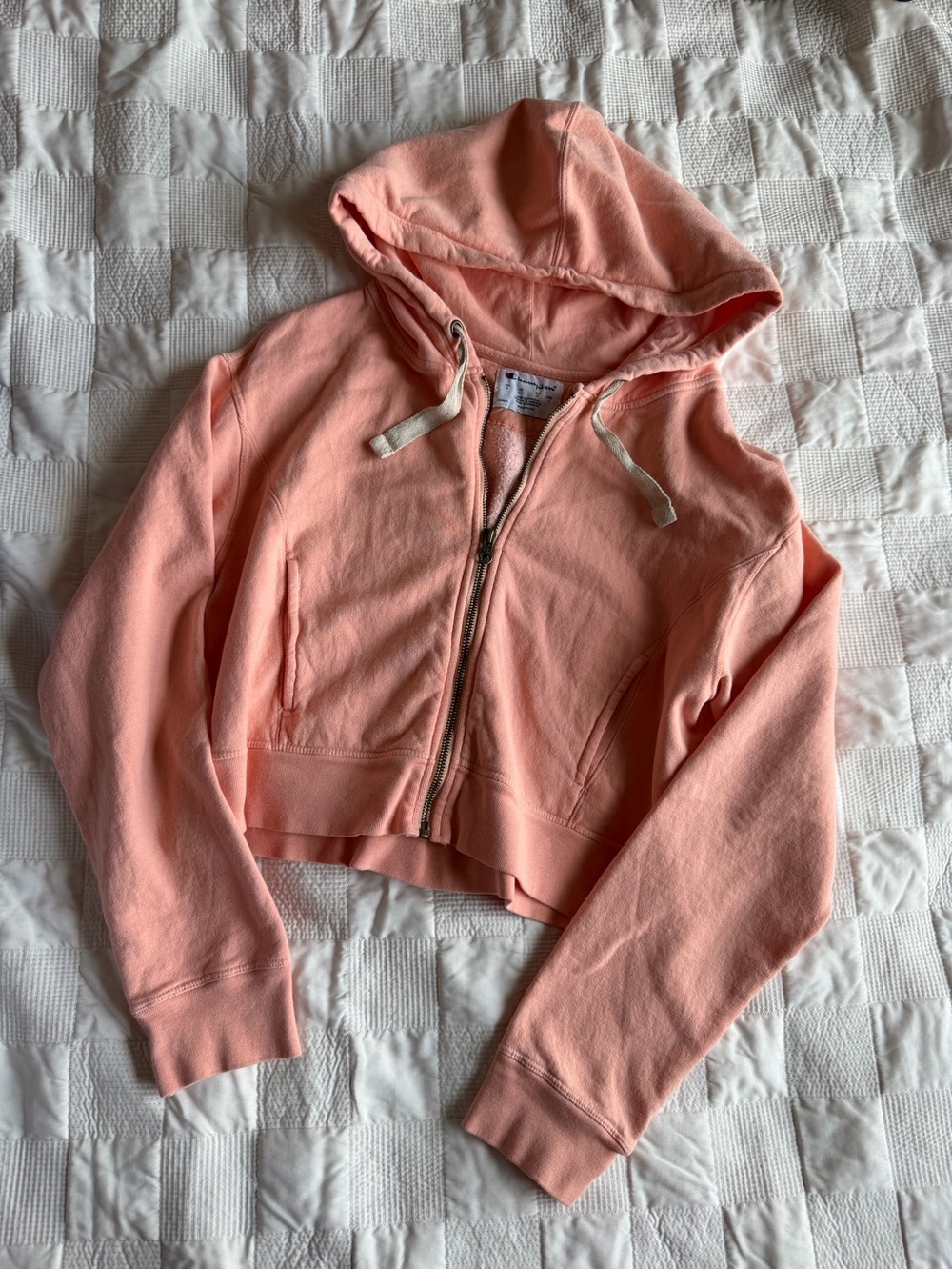 Champion Peach Zip-Up Hoodie Jacket